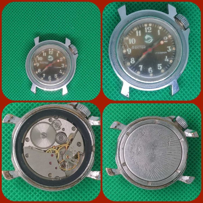 Часы времен ссср восток дельфин, командирские, слава 21 камень