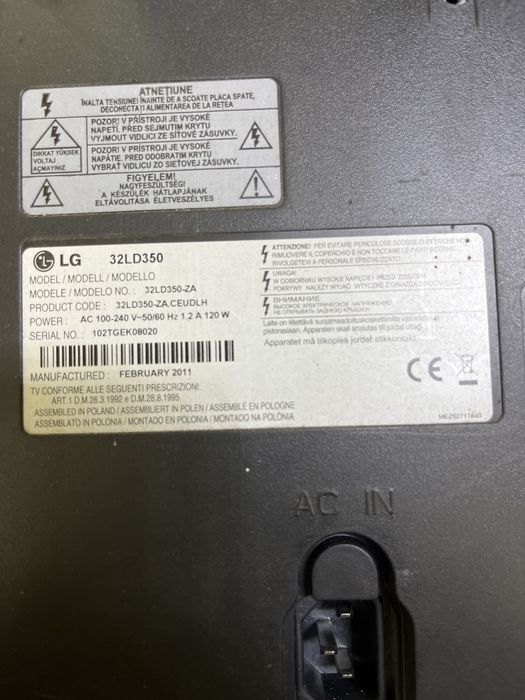 Fonte de alimentação LG 32LD350