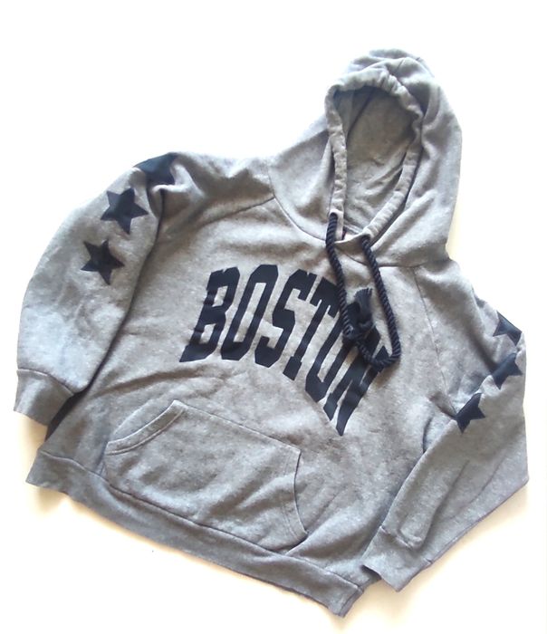 Szara bluza z kapturem Boston  $/M