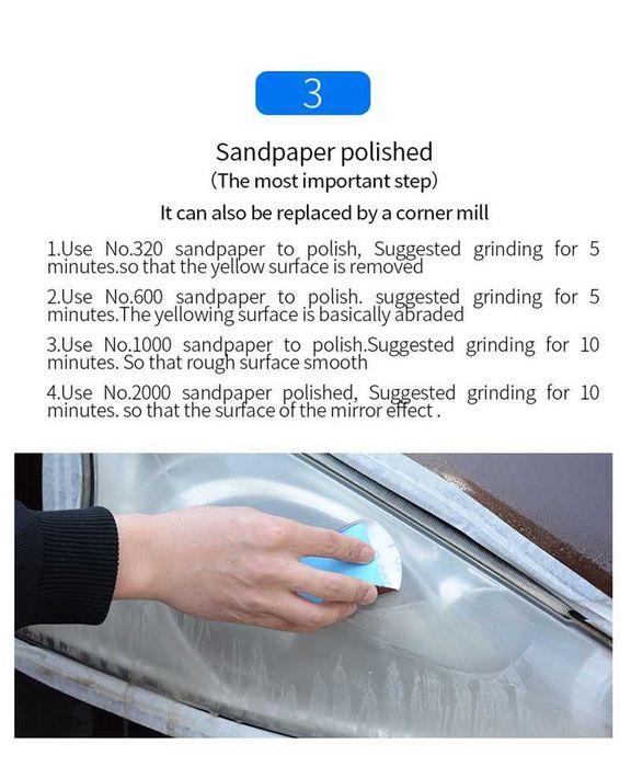 Fluido de reparo de farol 800ml , restauração de polimento de farol