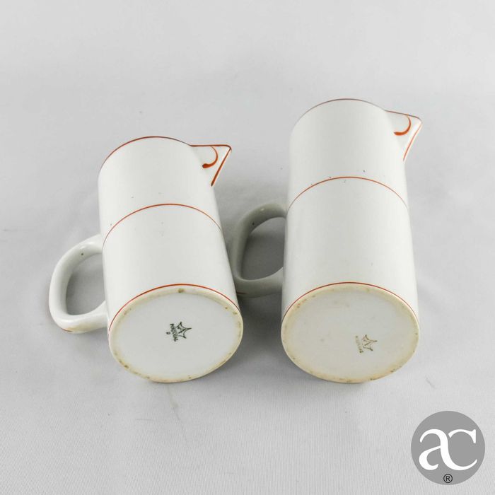 Conjunto de 2 jarros porcelana Artibus, Art Déco