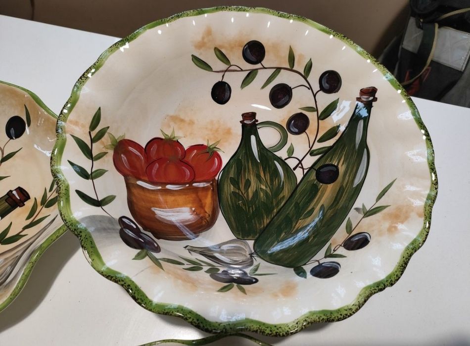 Ceramika ręcznie malowana Domestic by Mäser zestaw