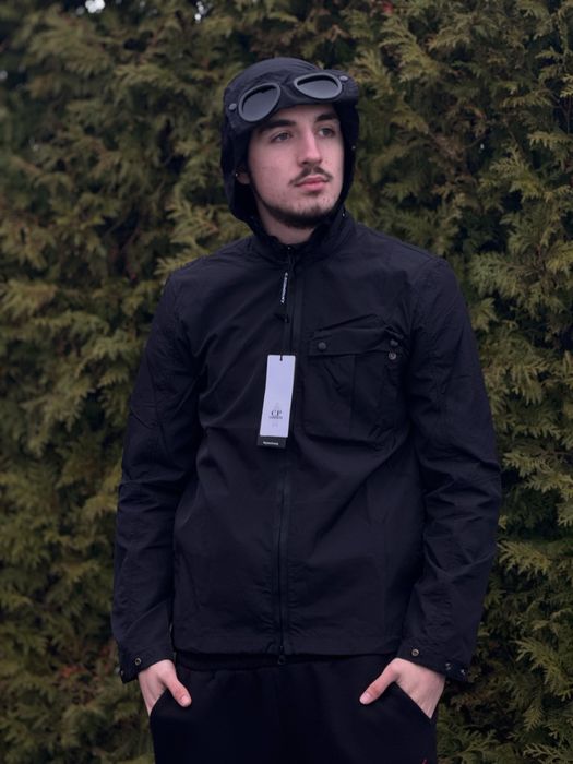 Вітрівка C.P. Company з лінзами чоловіча чорна ветровка Сп Компани