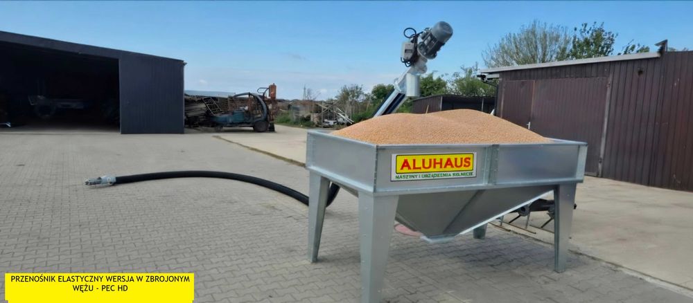 Elastyczny przenośnik wzmacniany fi 127 PEC HD-127 Podajnik zboża PRODUCENT