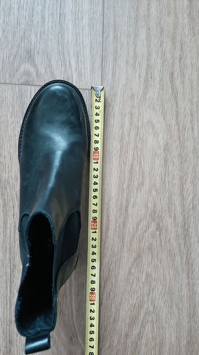 Półbuty botki buty czarne za kostek, rozmiar 38 Cox Genuine Leather