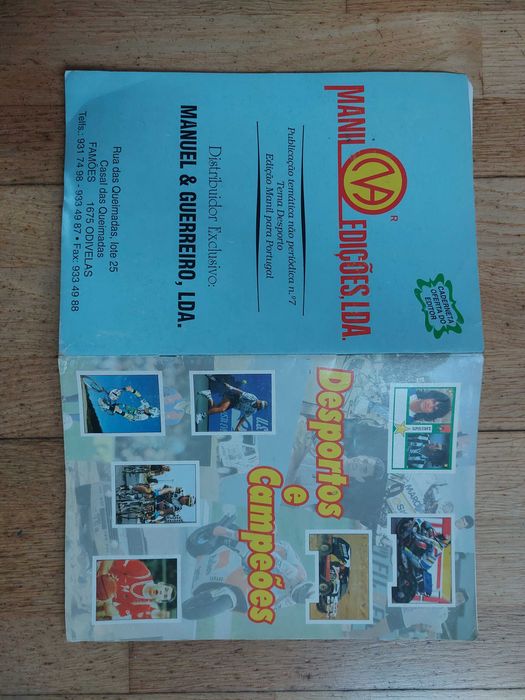 Caderneta de cromos "Desporto e campeões"- Completa