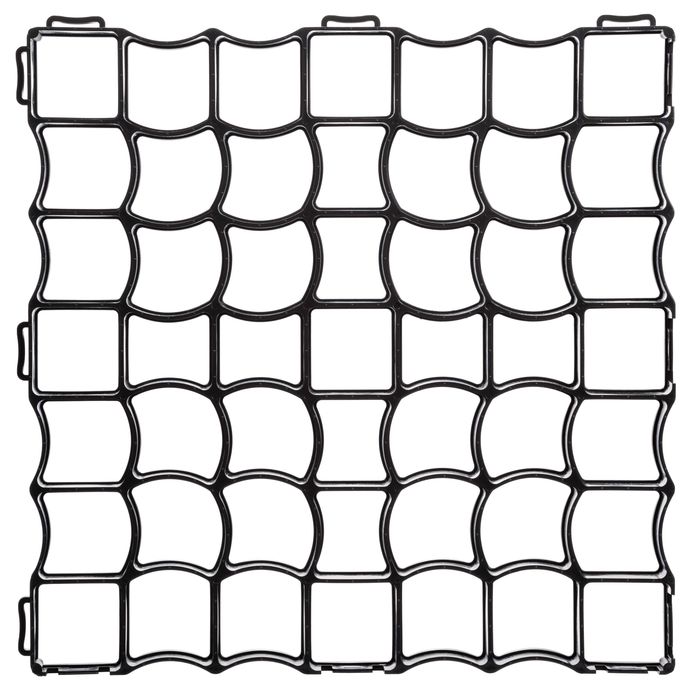 Kratka Trawnikowa Geokrata Parkingowa 50x50x4 cm CZARNA