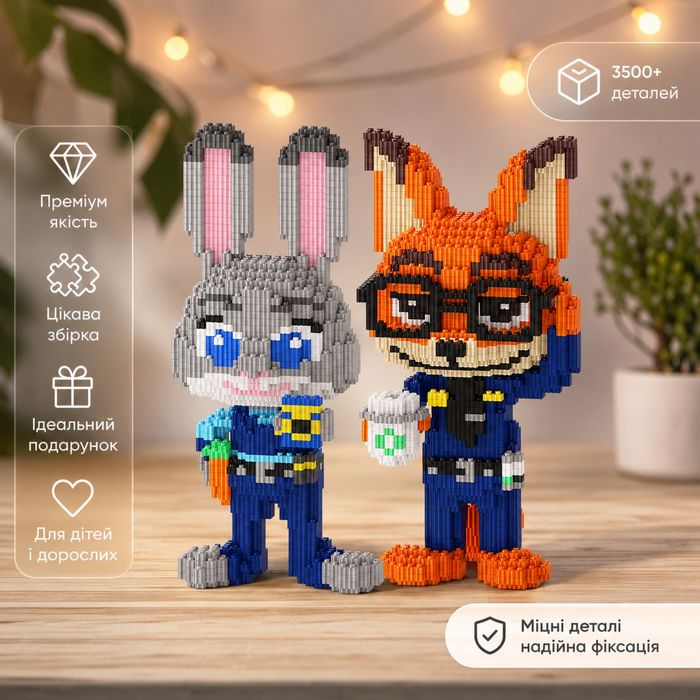 Конструктор Нік і Джуді Зоотрополіс Zootopia Nick Judy Зоополис
