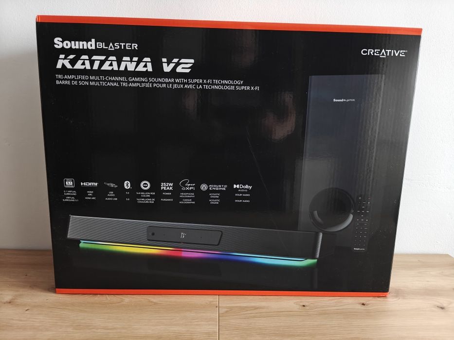 Soundbar Creative Sound Blaster Katana V2, Gw!