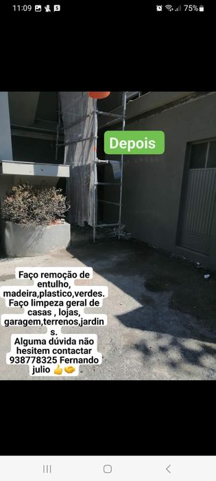 Remoção de entulho