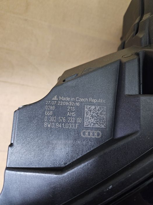 Фара Фары Оптика Audi A4 B9 rest full led USA Ауди А4Б9 8W0.941.033.F