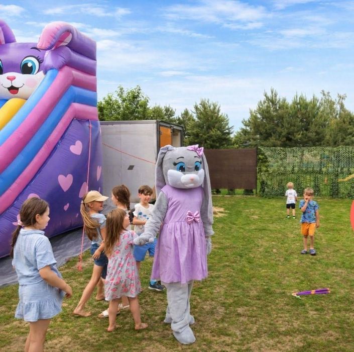 Urodziny dla  Twojego Dziecka Piana Party,Dmuchniec  Animacje   Żywe Króliczki Królik Maskotka
