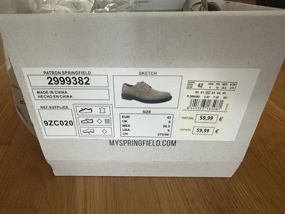 Sapato creme Springfield