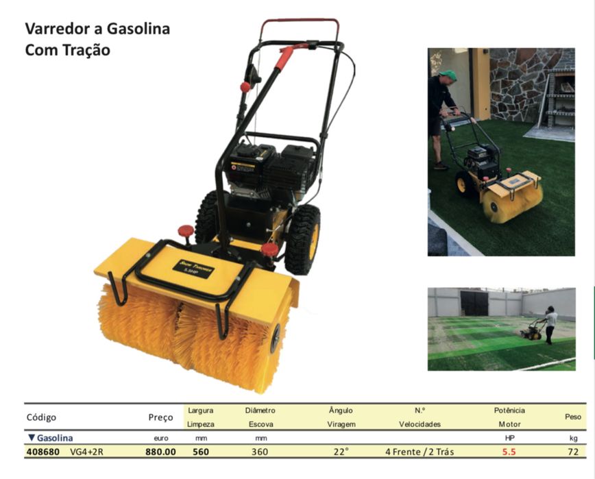 Varredor com traçao