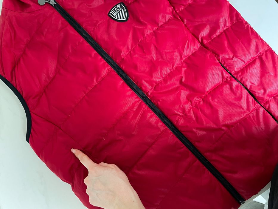 Kamizelka bezrękawnik EA7 Emporio Armani czerwona XL