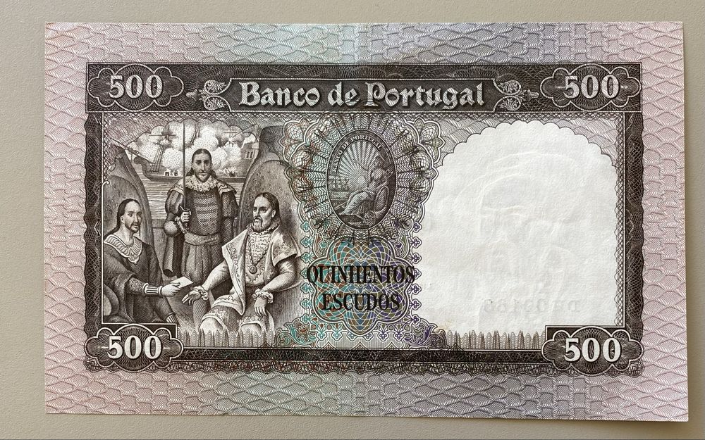 Nota 500,00 Escudos Ch.9 - D. Francisco D’Almeida 27/05/1958 RARA