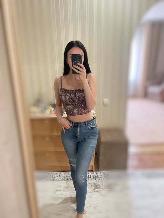 Джинси stradivarius та топ shein
