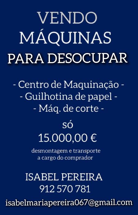Venda de máquinas