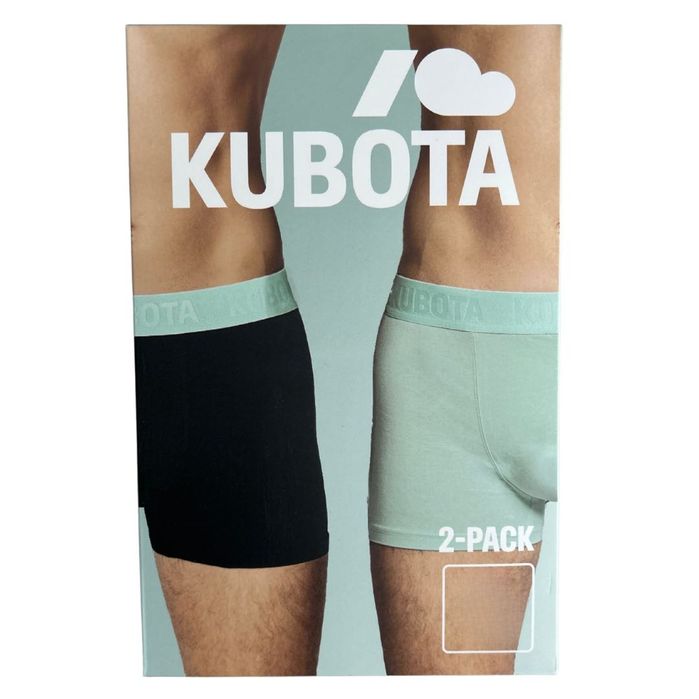 Bokserki męskie KUBOTA 2-pak (czarne, turkusowe) L