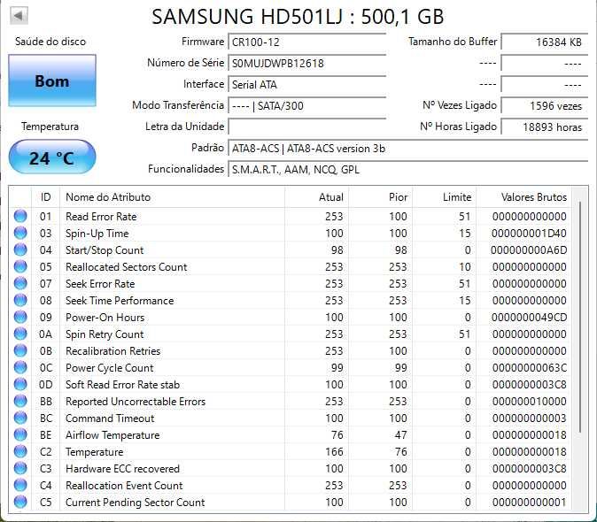 Disco Samsung 500Gb Sata 3,5"