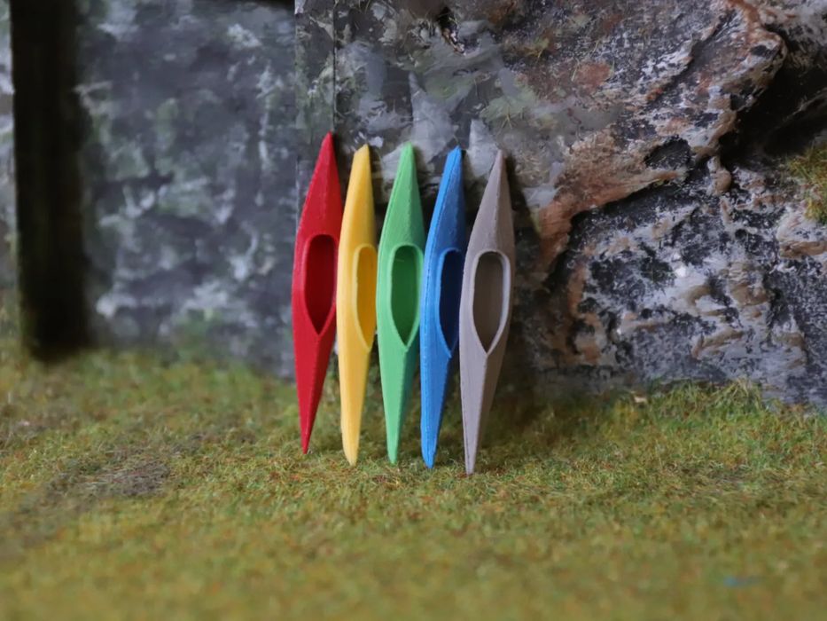 Canoa H0 (1/87) - 1 ou 2 Lugares