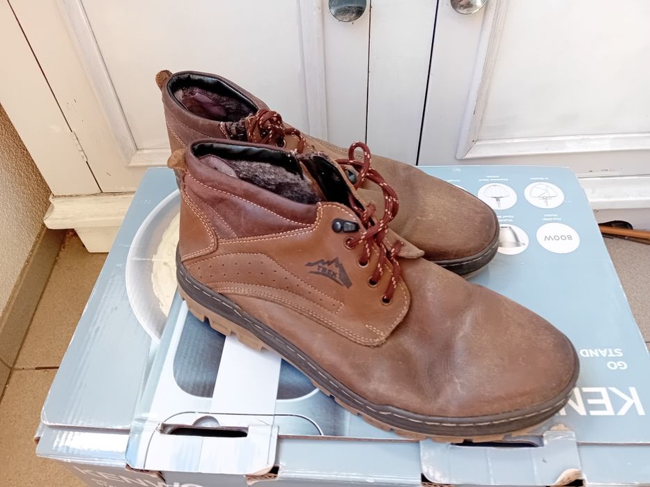 Skórzane r męskie buty roz. 43