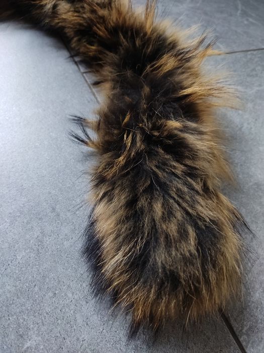 Futerko obszycie kaptura kurtki naturalne 120 cm