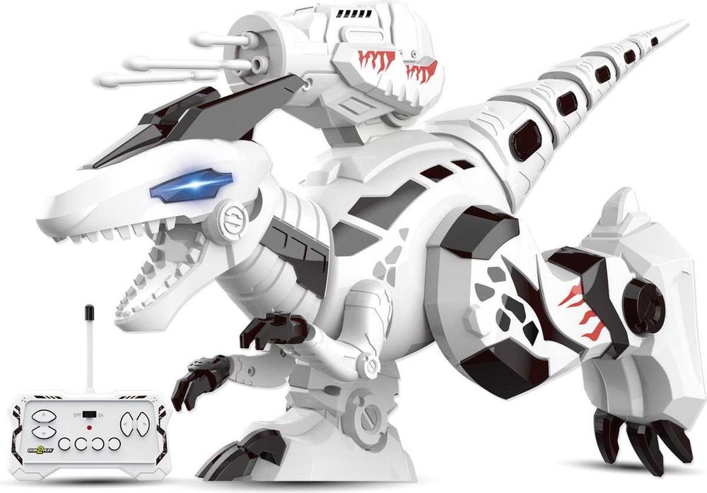 Gear2Play Robo Dino T-Rex - Interaktywny robot Dinozaur z rzutkami