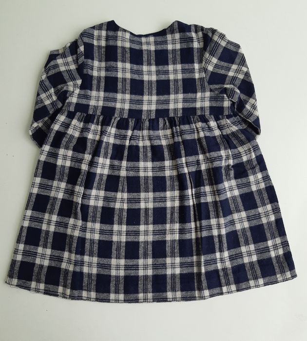 Vestido xadrez azul