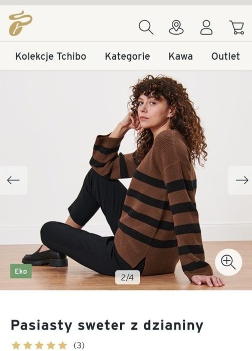 Sweter damski Essentials by Tchibo L