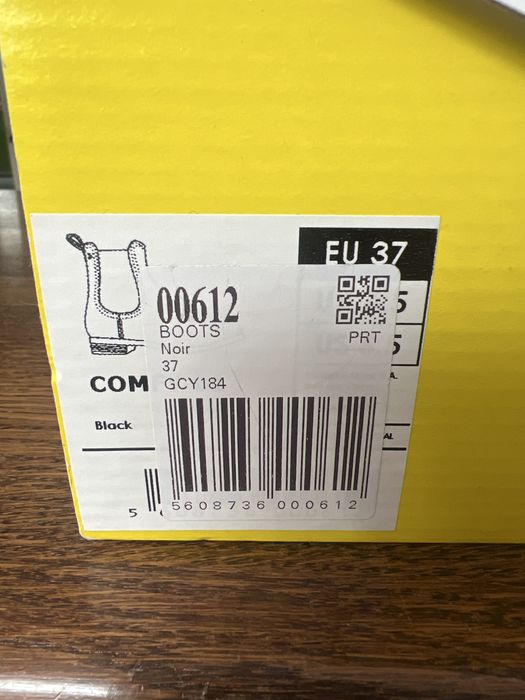 Botki damskie lakierki 37