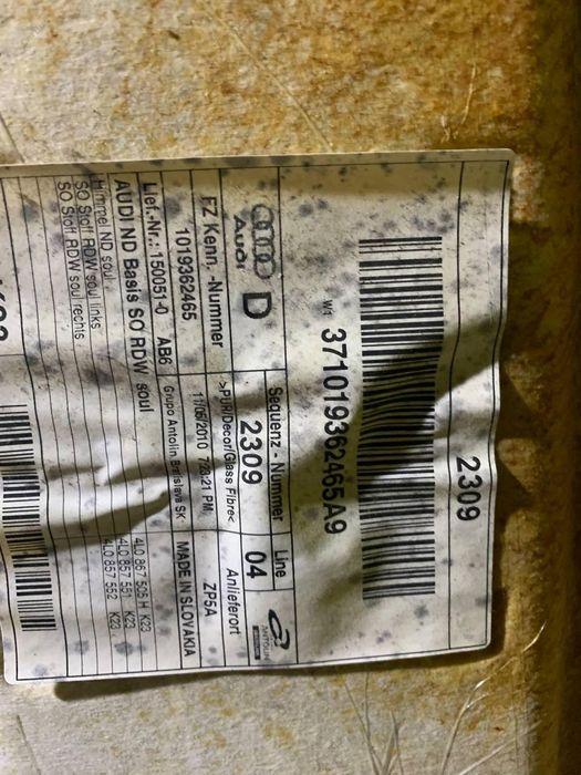 Потолок Audi Q7  Ауди КУ7 Обшивка стелі Стеля Разборка Ауді Кю