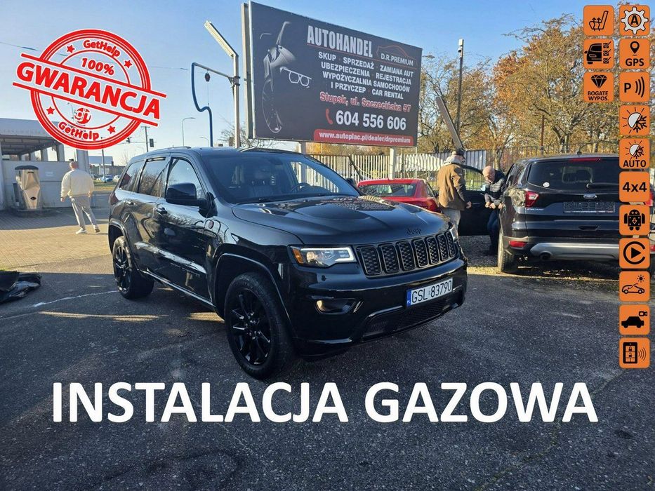 Jeep Grand Cherokee 3.6 Benzyna + LPG 299 KM, Skóra, Kamera, Bluetooth, 4x4, PL Menu, LED
