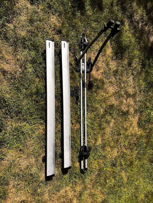 Thule bagażnik dachowy 120cm  / uchwyt na rower na relingi