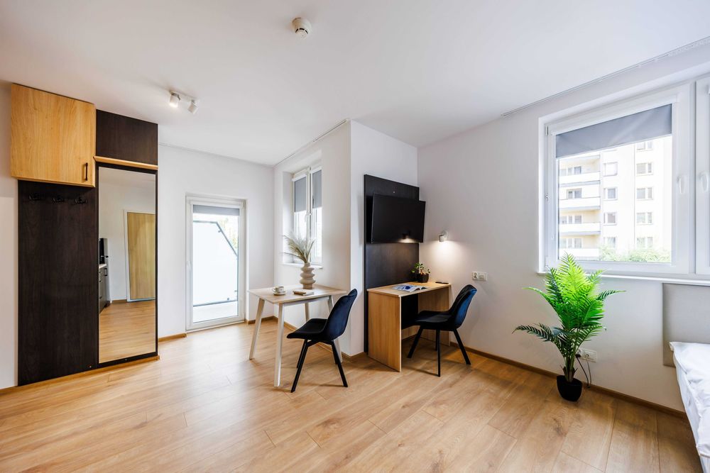 Kawalerka w centrum, al. Powstańców Warszawy, Rzeszów, Klima, balkon