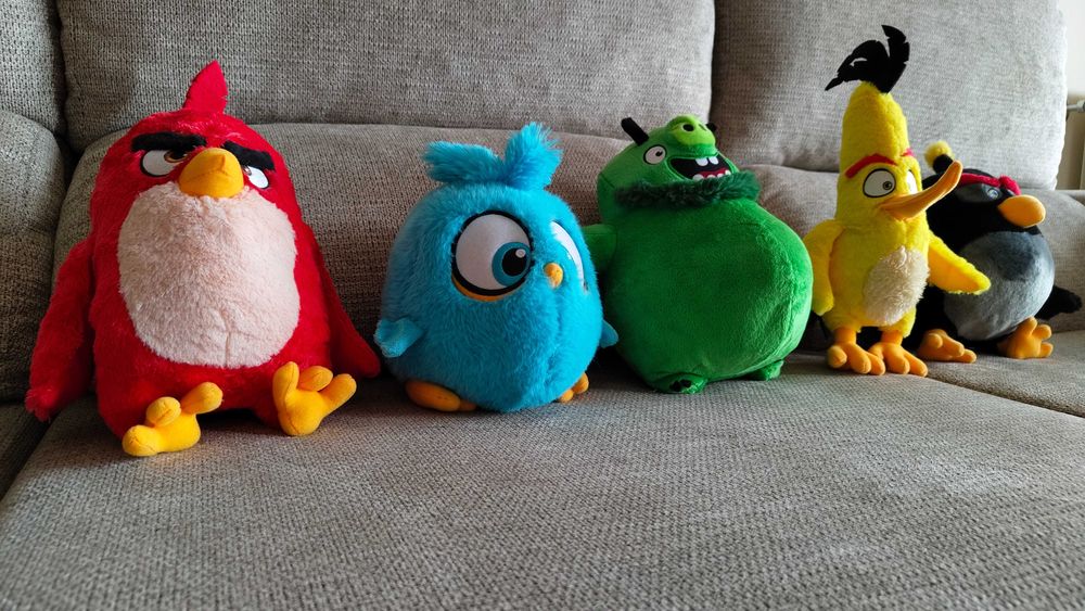 5 Peluches Angry Birds
