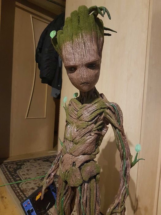 figurka GROOT 105cm MARVEL AVENGERS zamiana stare konsole typu GAMEBOY