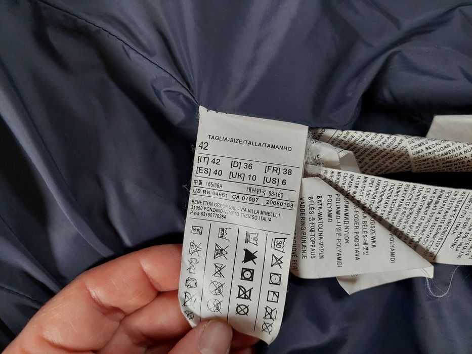 Benetton plaszcz puchowy rozm 36