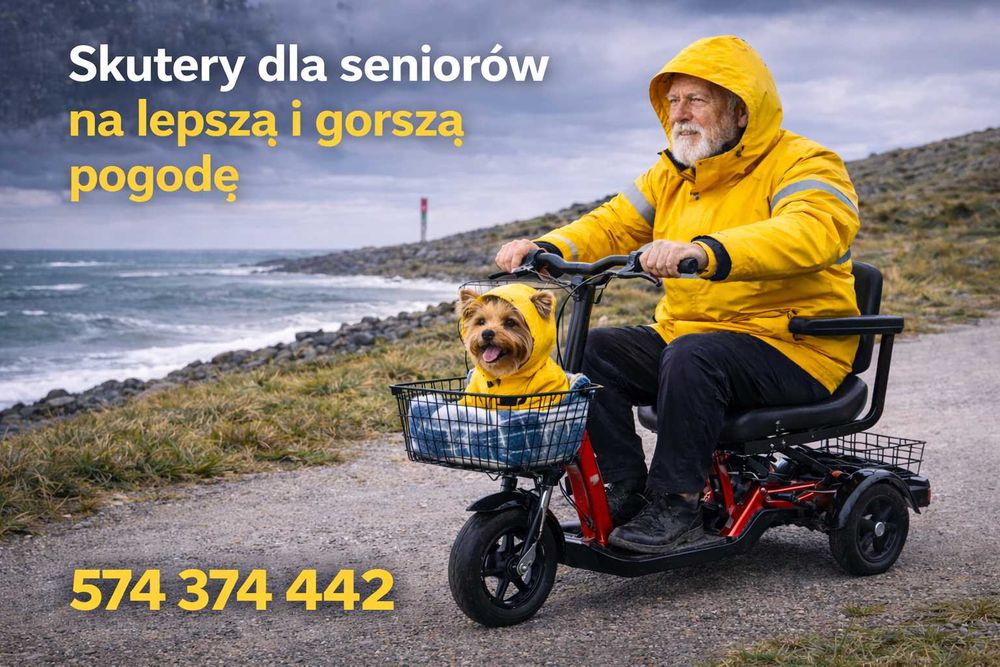 Skuter elektryczny dla seniorów i nie tylko