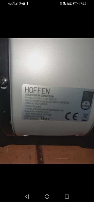Aquecedor hoffen bom estado eletrico