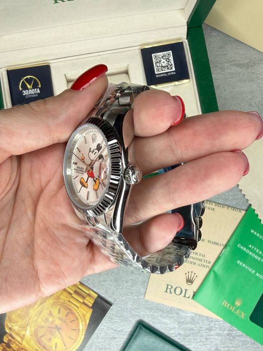 Rolex Datejust Mickey Mouse edition. Женские/детские Ролекс