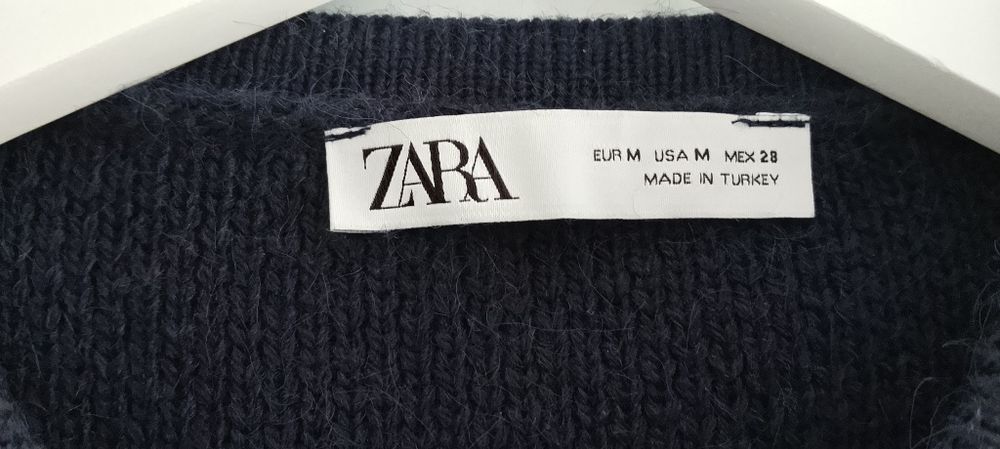 Kardigan granatowy firmy ZARA