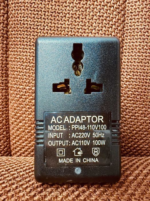 ‼️ Понижающий трансформатор AC ADAPTOR 100W 230V→110V ℹ️ для американской аудиотехники на 110 вольт