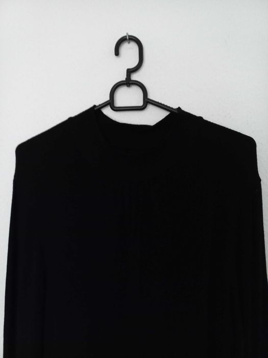 38 M / 40 L półgolf damski czarny bluzka damska z półgolfem czarna