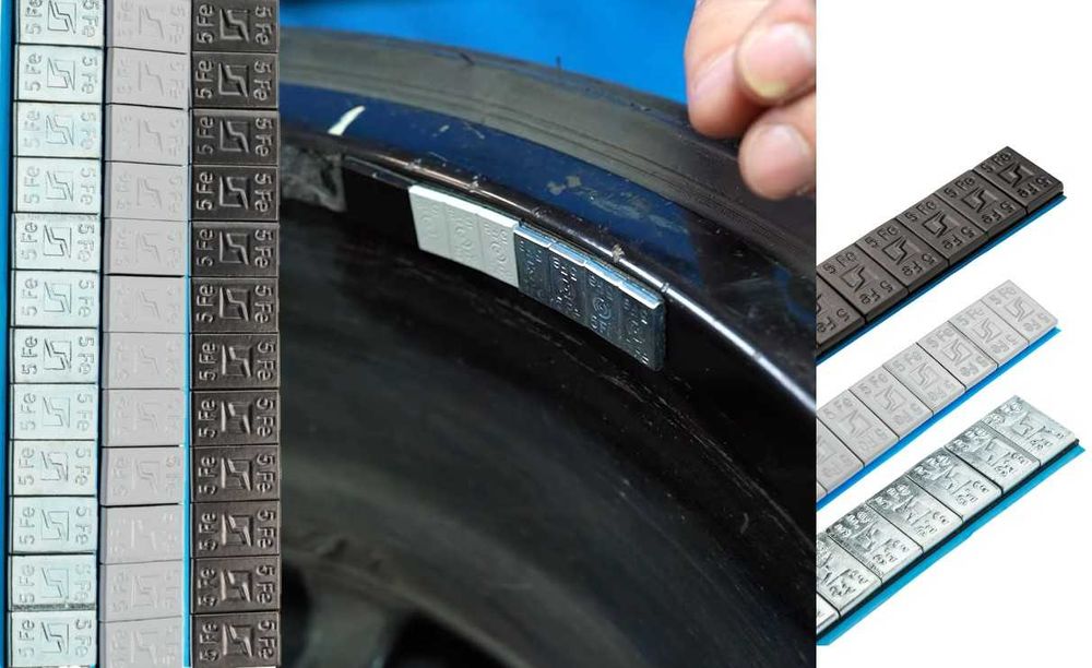 Грузики для балансировки колес, клейкі груз для дисків 12x5 г / 100шт