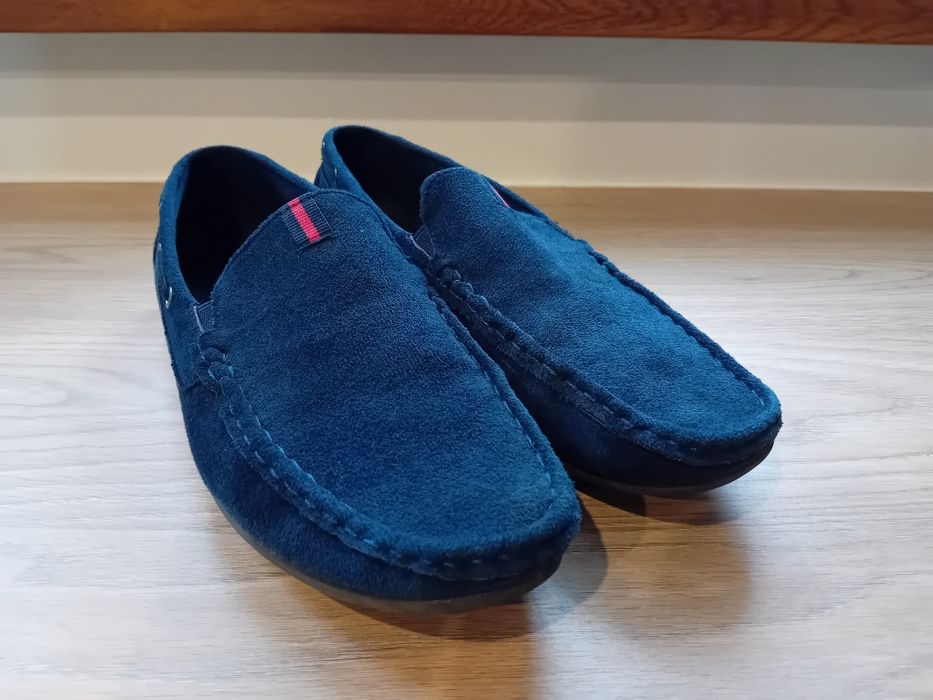 Buty mokasyny zamszowe dla nastolatka rozmiar 39