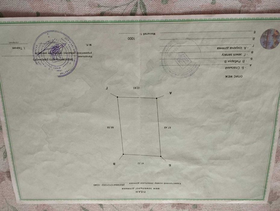 Продаж земельної ділянки