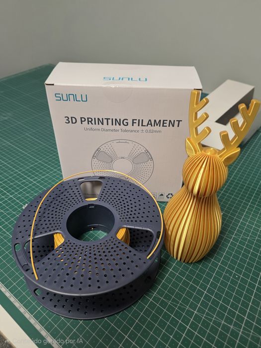 Filamento SUNLU PLA Gold Silk 1.75