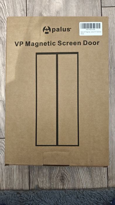 Moskitiera magnetyczna na drzwi szybki montaż biała 90 cm x 120 cm