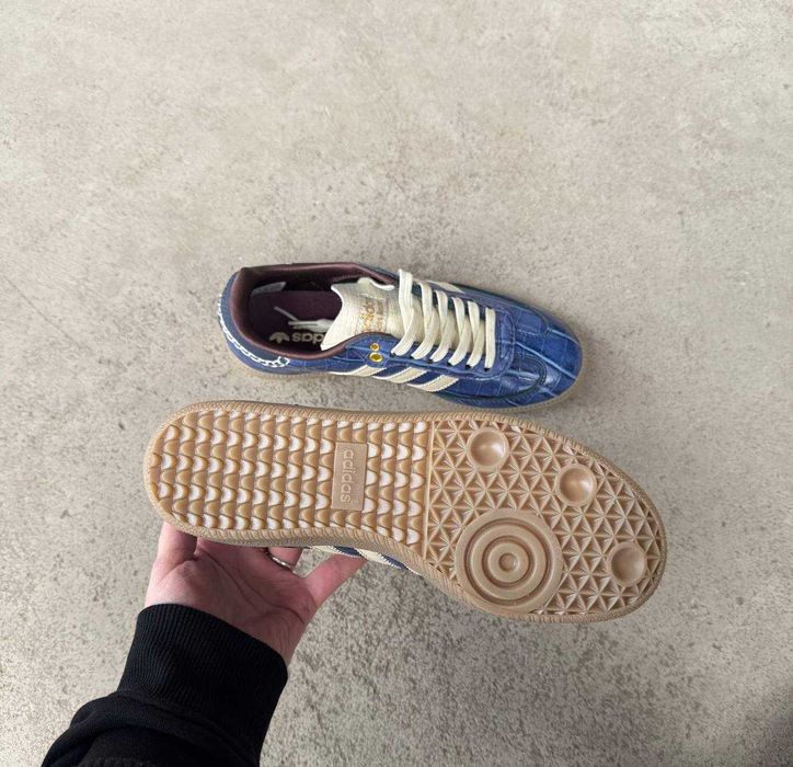 Кросівки Adidas Samba Wales Bonner Navy Croc. Розміри 36-41